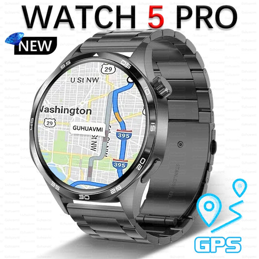 Per HUAWEI IOS Sport All'aria Aperta GPS Astuto Della Vigilanza Degli Uomini di 1.53 pollici HD AMOLED Schermo IP68 Impermeabile Chiamata Bluetooth NFC Smartwatch 2024