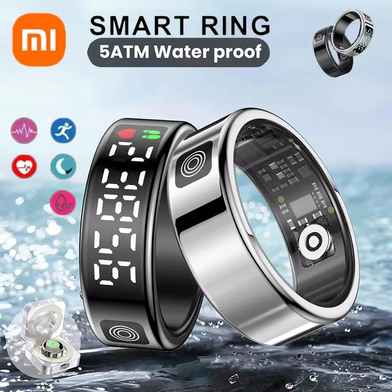 Xiaomi R08 Anello Intelligente 5ATM Impermeabile Bluetooth 5.1 Frequenza Cardiaca Monitoraggio Dell'ossigeno Nel Sangue Modalità Multi Sport Per Le Donne Degli Uomini nuovo