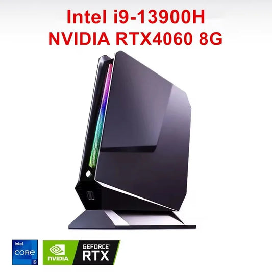 Computer da gioco Intel NUC 2024 Intel Core i9 13900H i7 13700H Nvidia RTX 4060 8G Grafica discreta Windows 11 Mini Pc 3x4K WiFi6